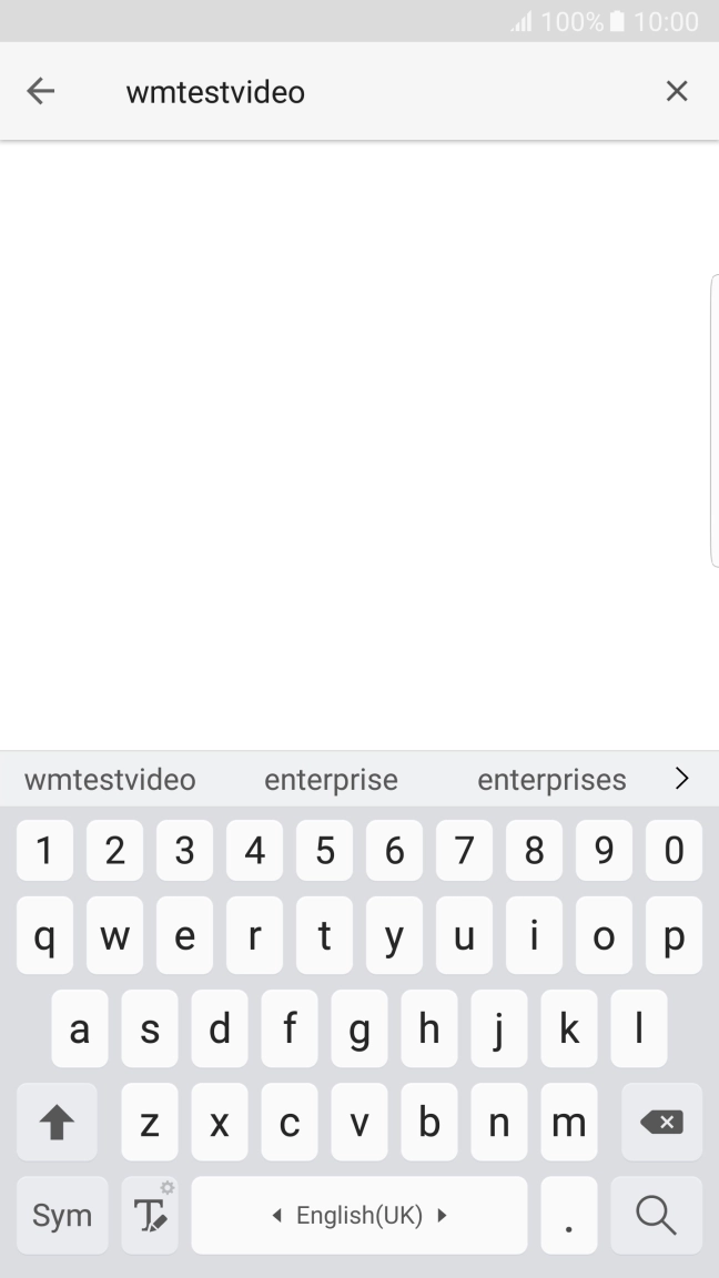 Key in the required search word and press the search icon.