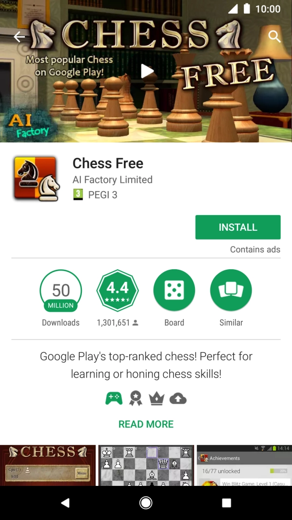 Press INSTALL and follow the instructions on the screen to install the app. Press INSTALL and follow the instructions on the screen to install the app.