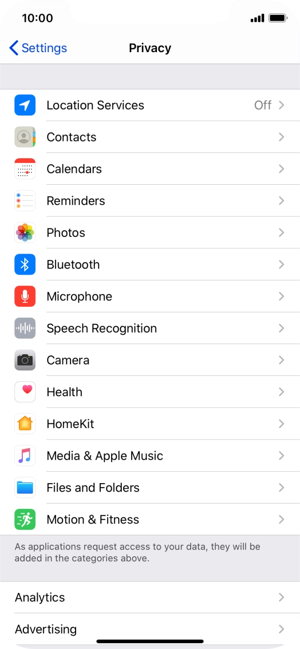 Press Location Services. Press Location Services.