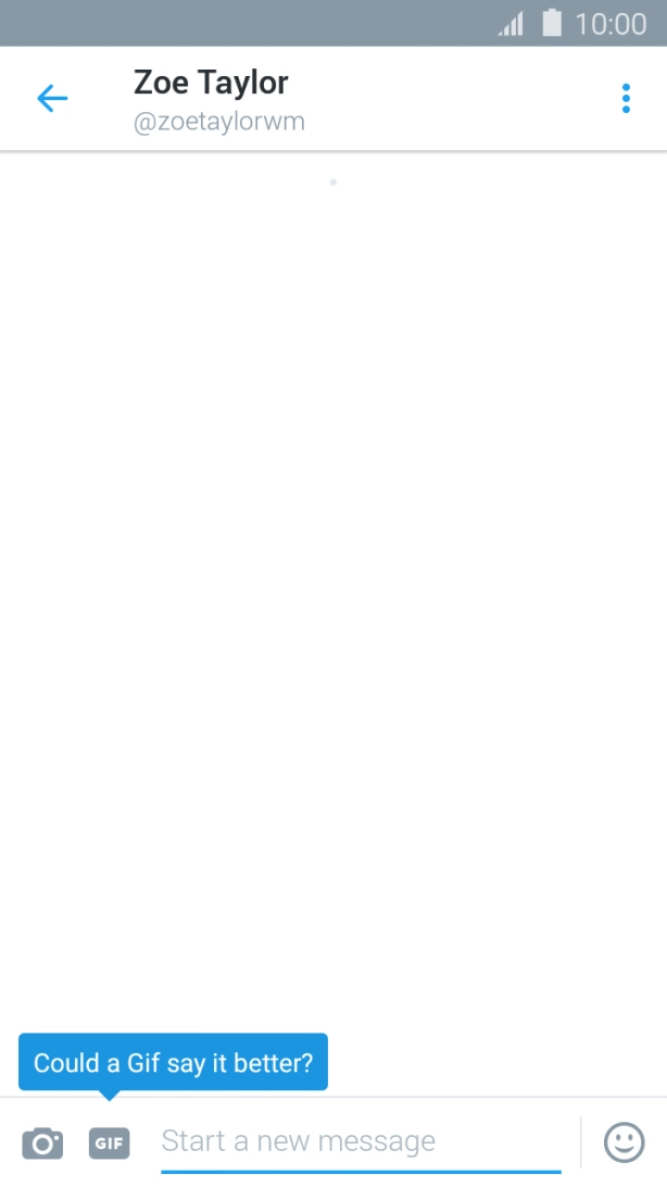 Press the text input field. Press the text input field.