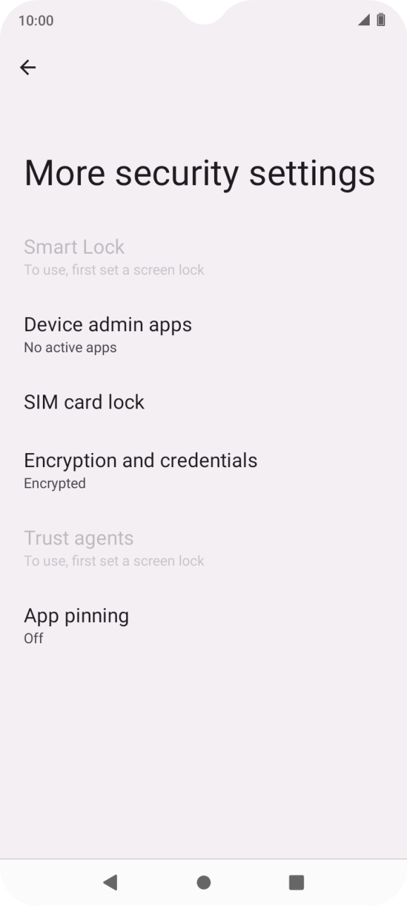 Press SIM card lock. Press SIM card lock.