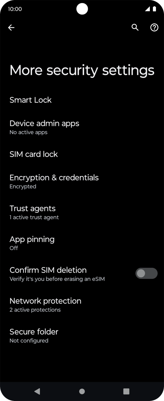 Press SIM card lock. Press SIM card lock.