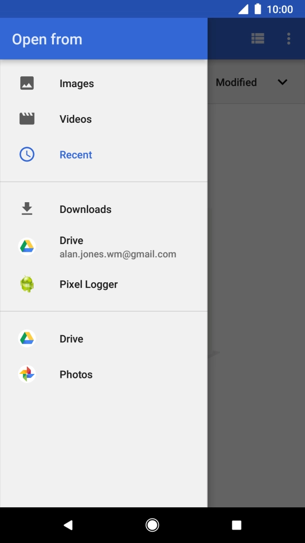 Press Images and go to the required folder. Press Images and go to the required folder.