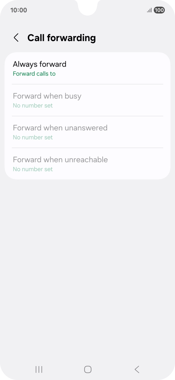 Press the Home key to return to the home screen.