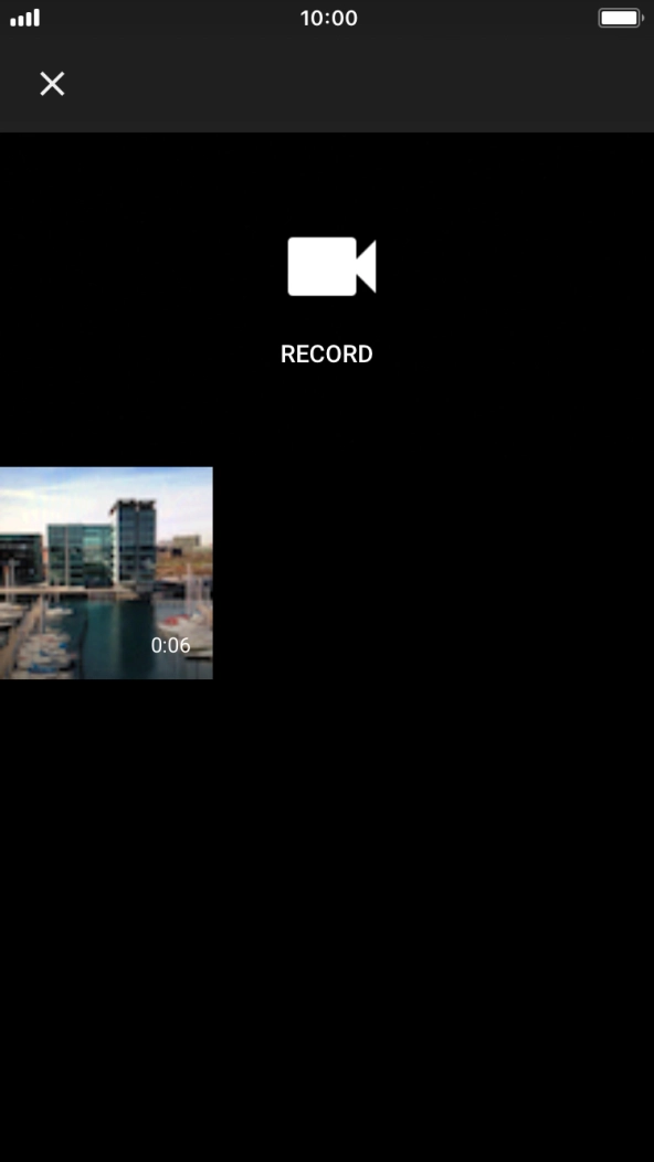 Press the required video clip. Press the required video clip.