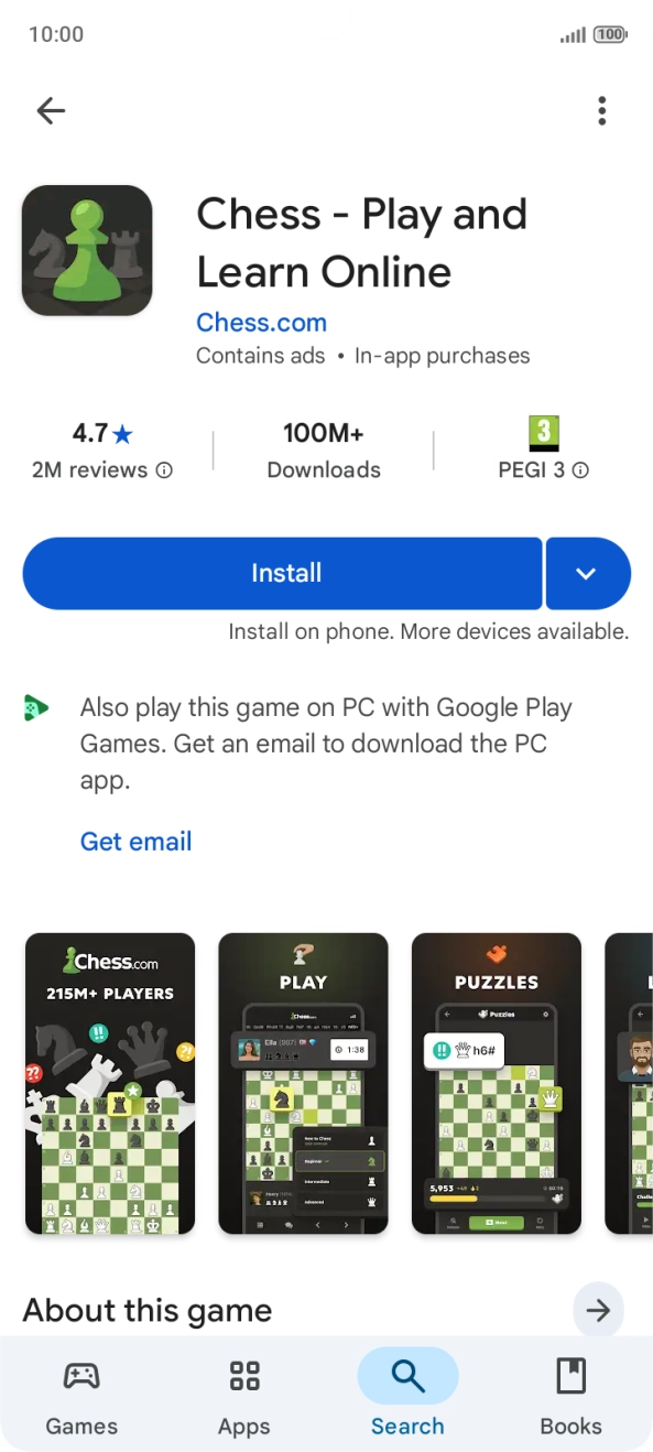 Press Install and follow the instructions on the screen to install the app. Press Install and follow the instructions on the screen to install the app.