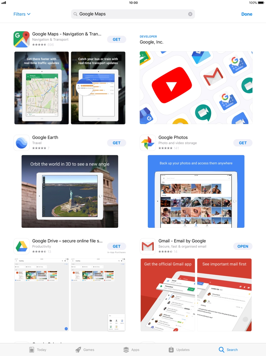Press Google Maps.