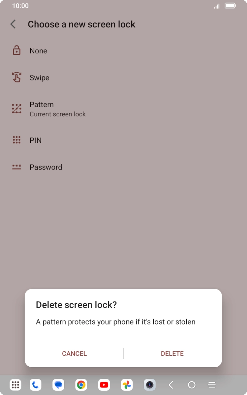 Press DELETE. Press DELETE.