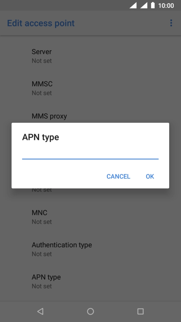 Key in mms and press OK. Key in mms and press OK.