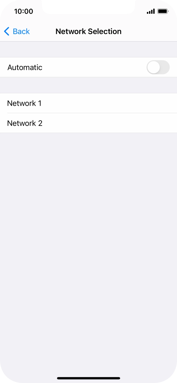 If you turn off the function, press the required network. If you turn off the function, press the required network.