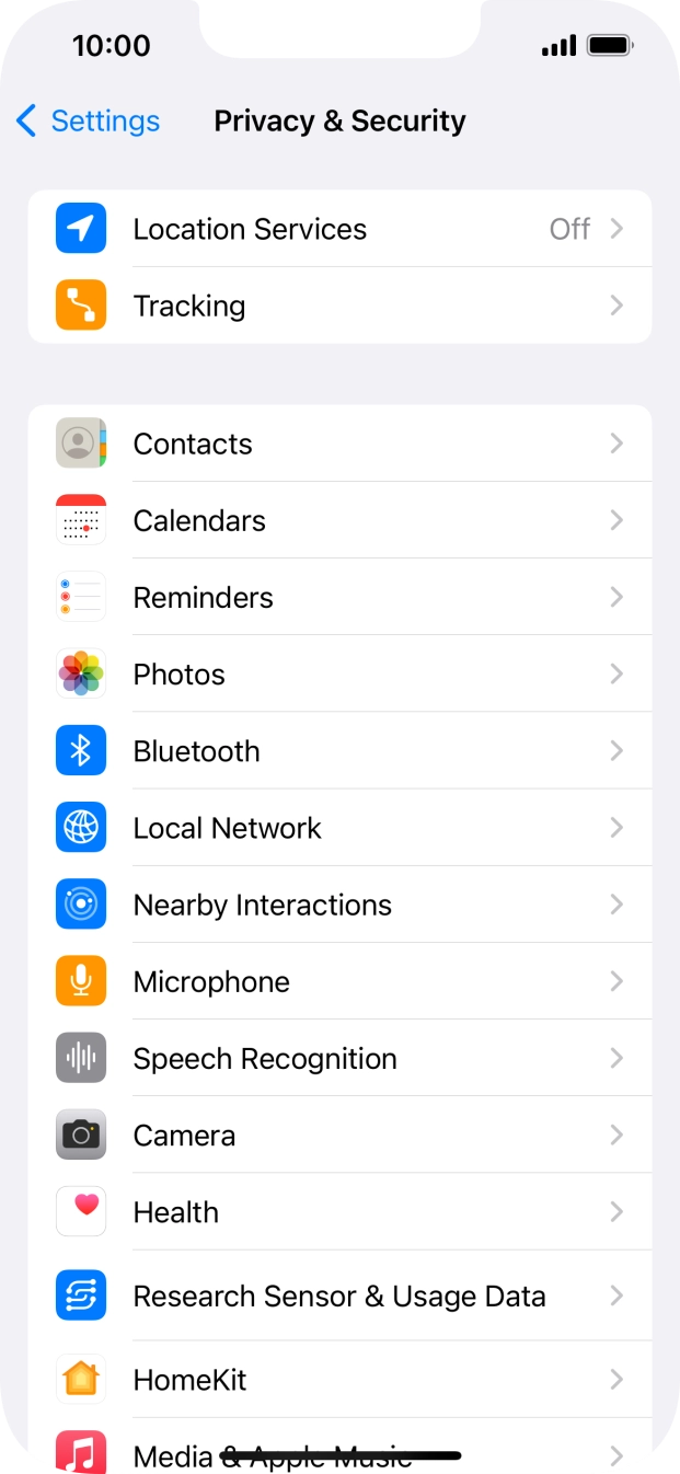 Press Location Services. Press Location Services.