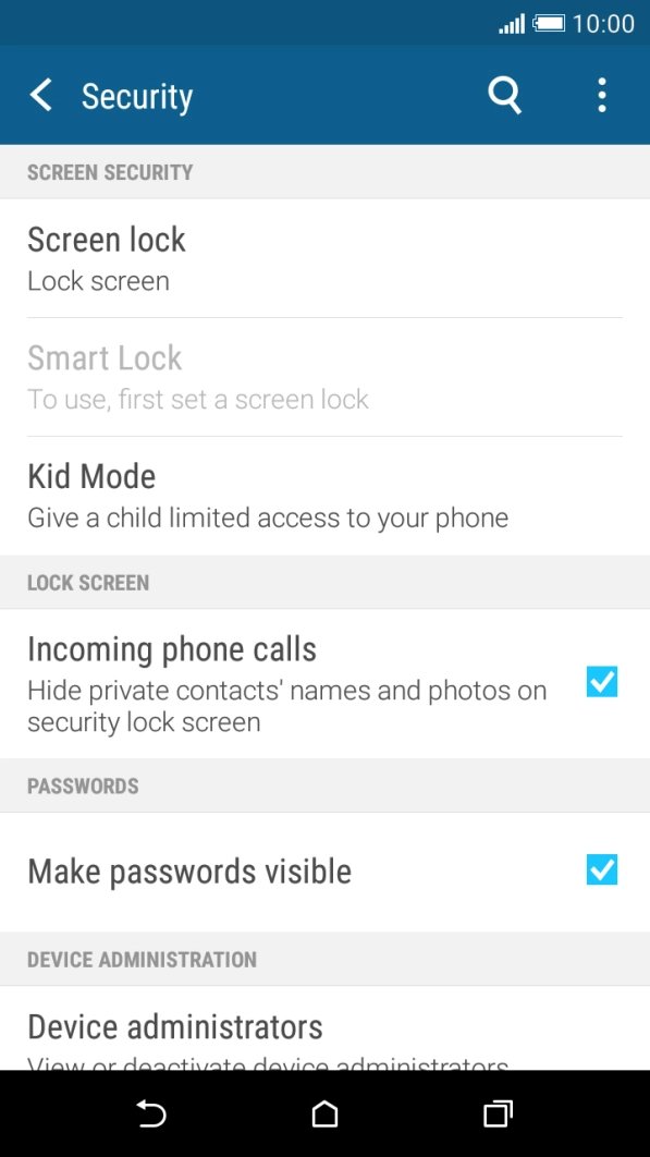 Press Screen lock. Press Screen lock.