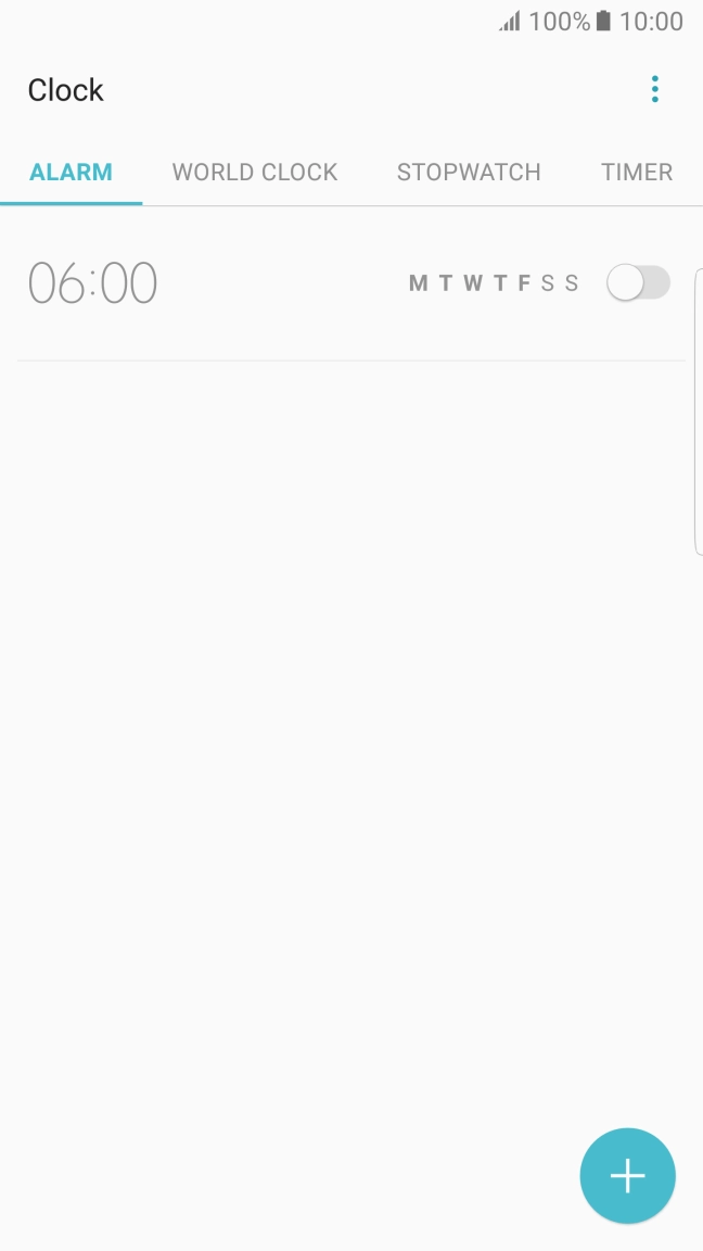 Press ALARM.