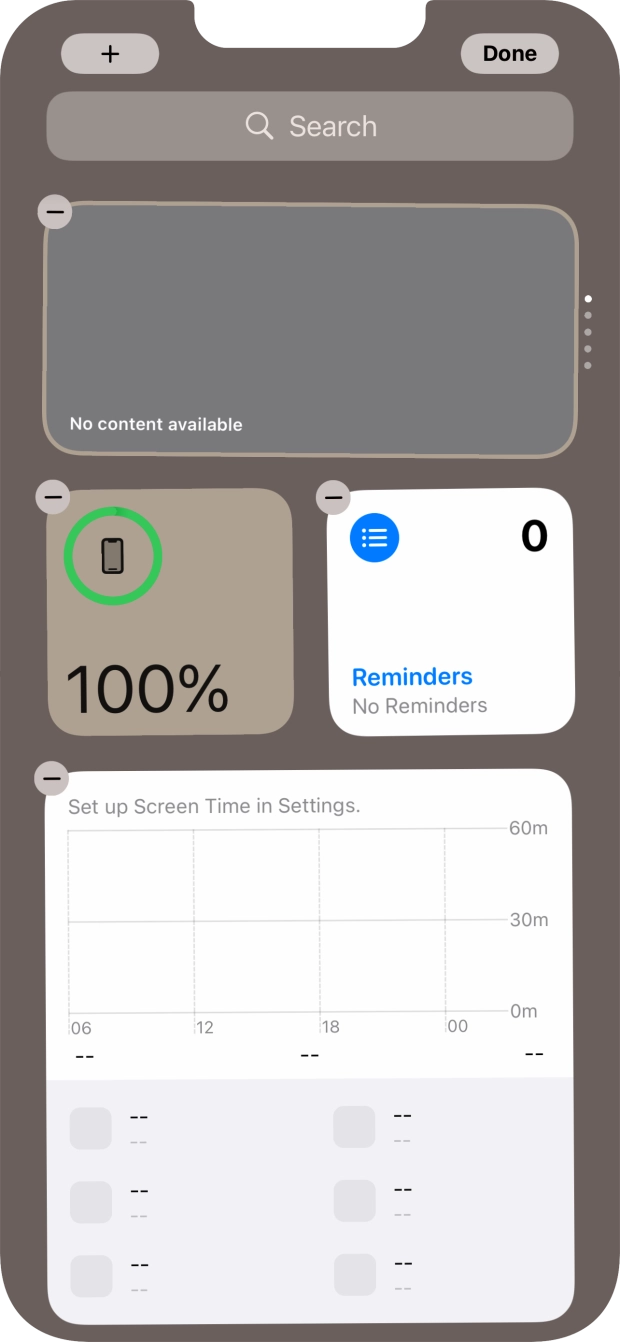 Press the add icon. Press the add icon.