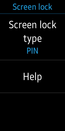 Press Screen lock type.