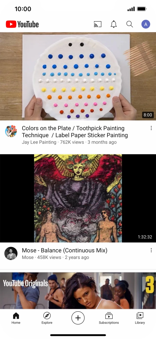 Press the upload icon. Press the upload icon.