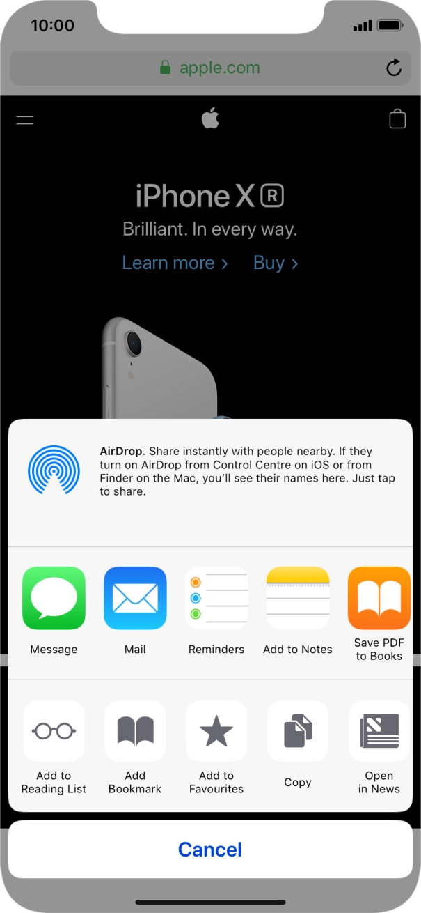 Press Add Bookmark.