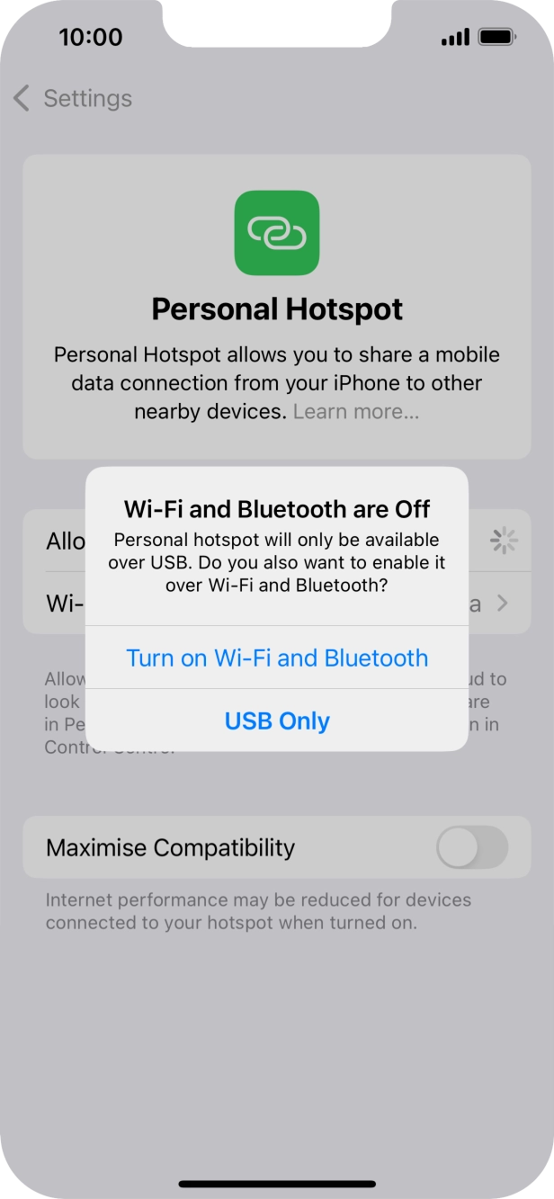 If Wi-Fi is turned off, press Turn on Wi-Fi and Bluetooth. If Wi-Fi is turned off, press Turn on Wi-Fi and Bluetooth.