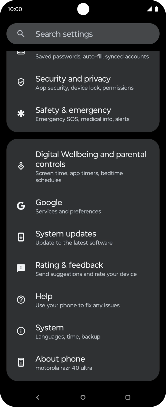 Press System updates. Press System updates.