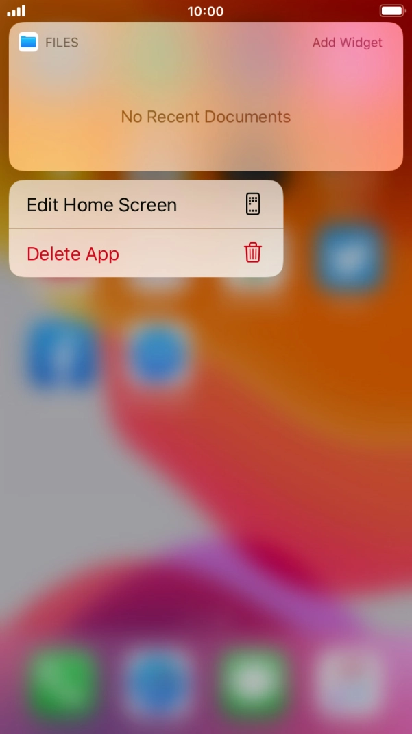 Press Delete App.