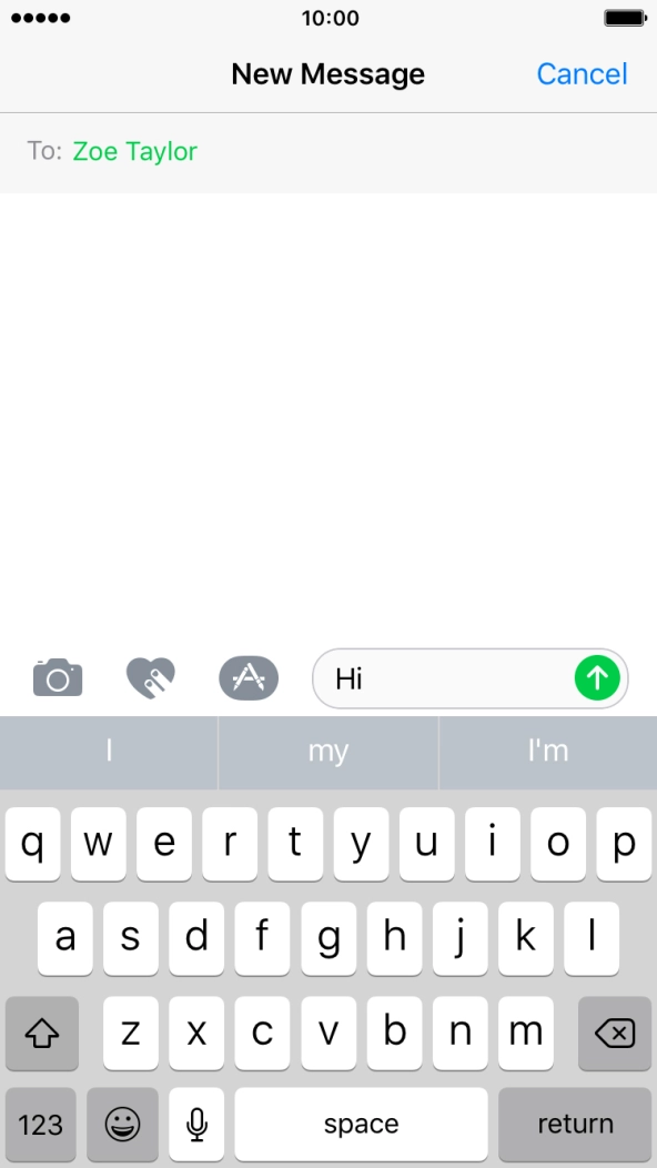 Press the camera icon. Press the camera icon.