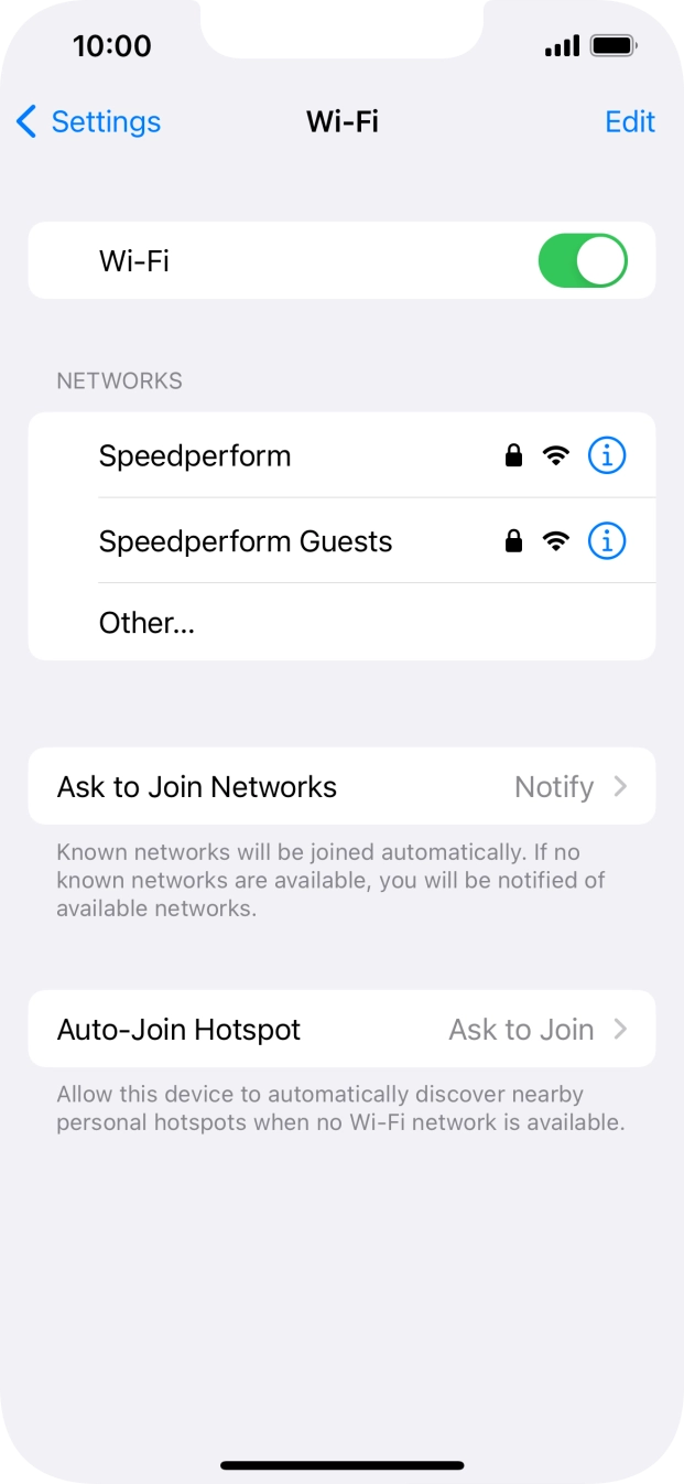 Press the required Wi-Fi network and key in the password for the Wi-Fi network. Press the required Wi-Fi network and key in the password for the Wi-Fi network.