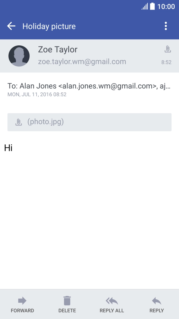 Press REPLY.