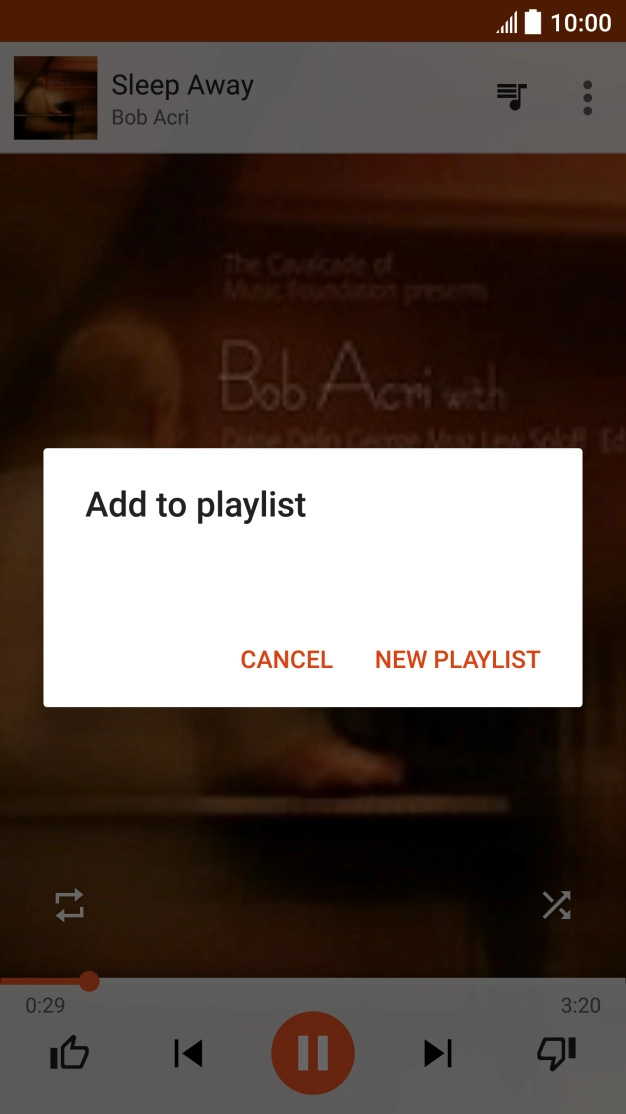 Press NEW PLAYLIST.