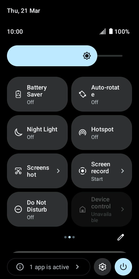 Press Battery Saver to turn on the function. Press Battery Saver to turn on the function.