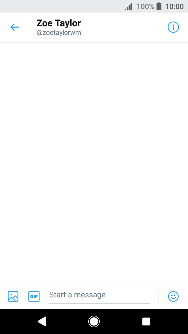 Press the text input field.