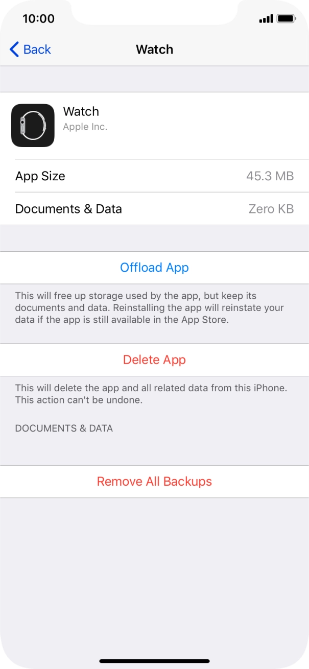 Press Offload App.