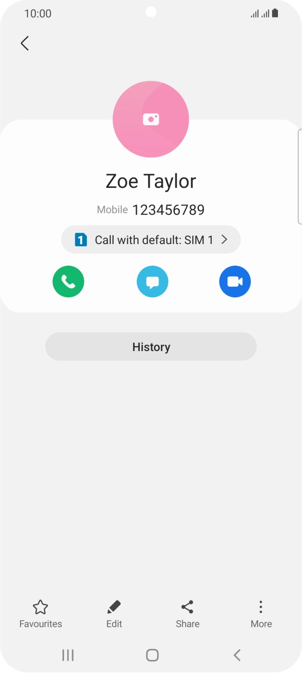 Press the Home key to return to the home screen.