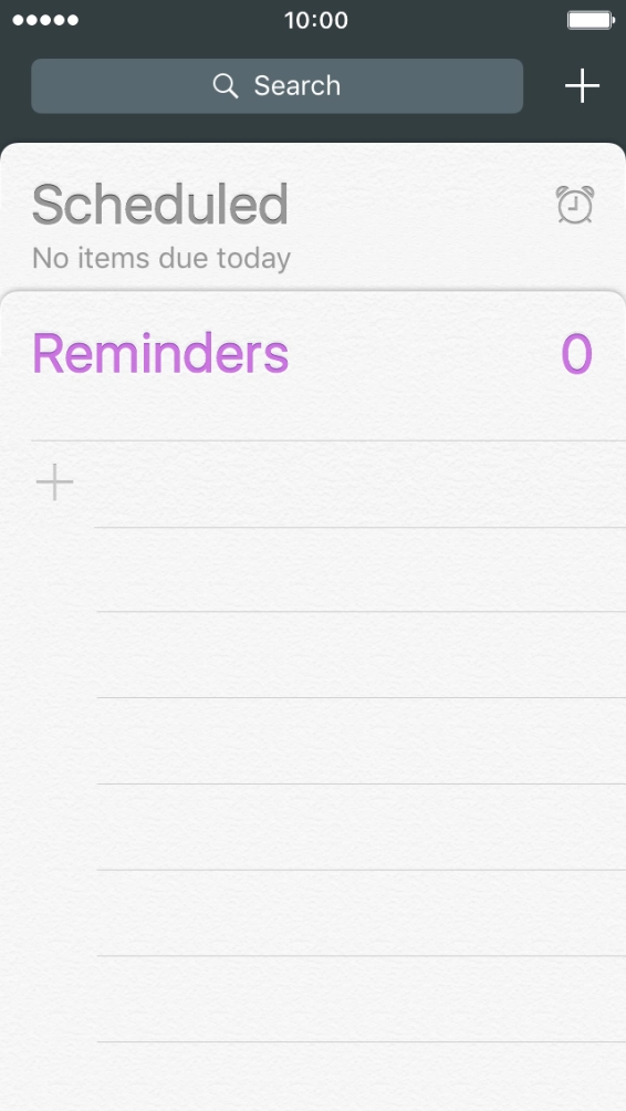 Press Reminders.