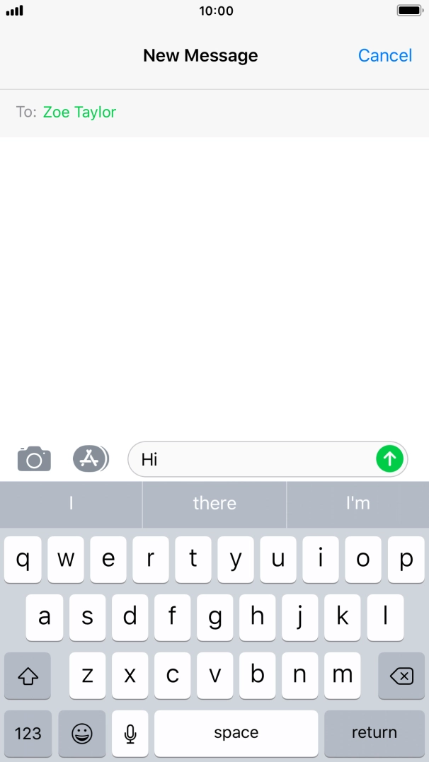 Press the camera icon. Press the camera icon.