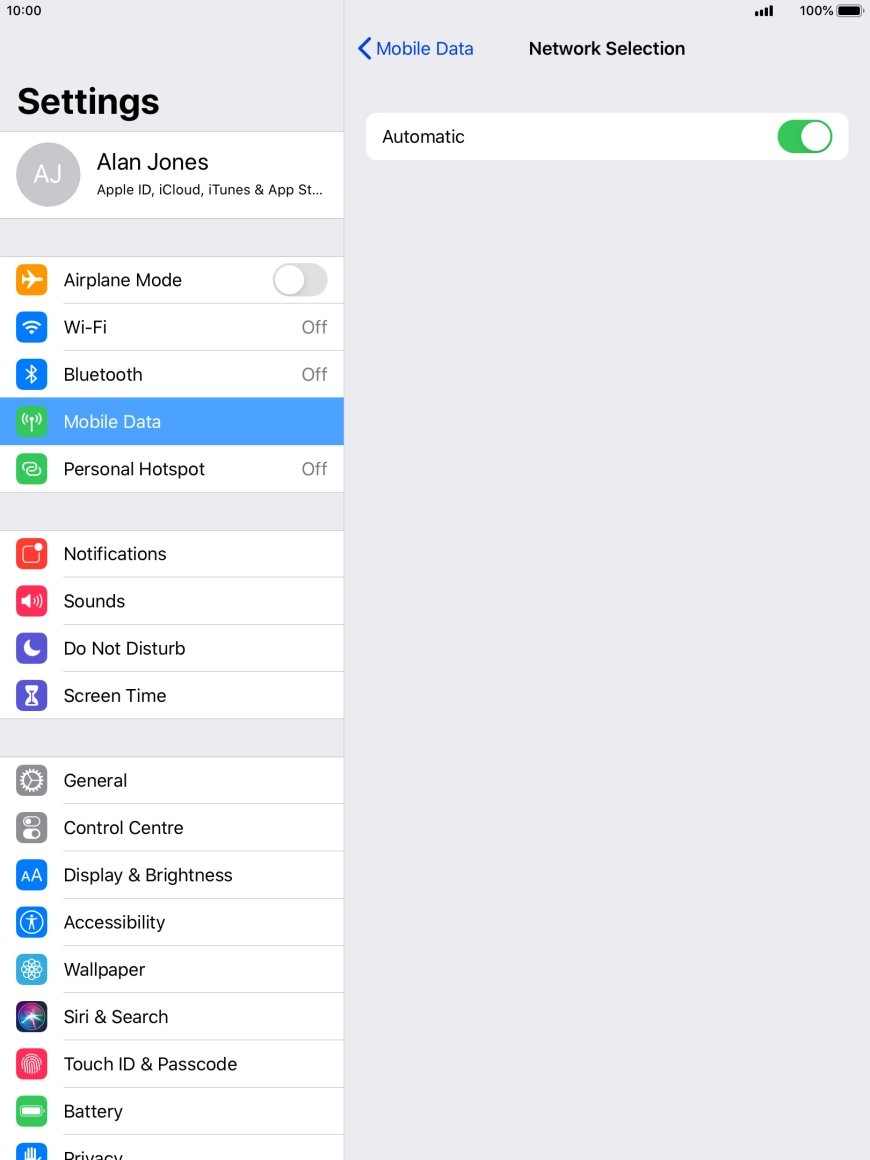 Press the indicator next to Press the indicator next to