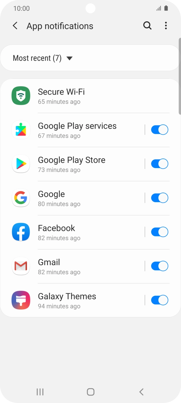Press the drop down list. Press the drop down list.