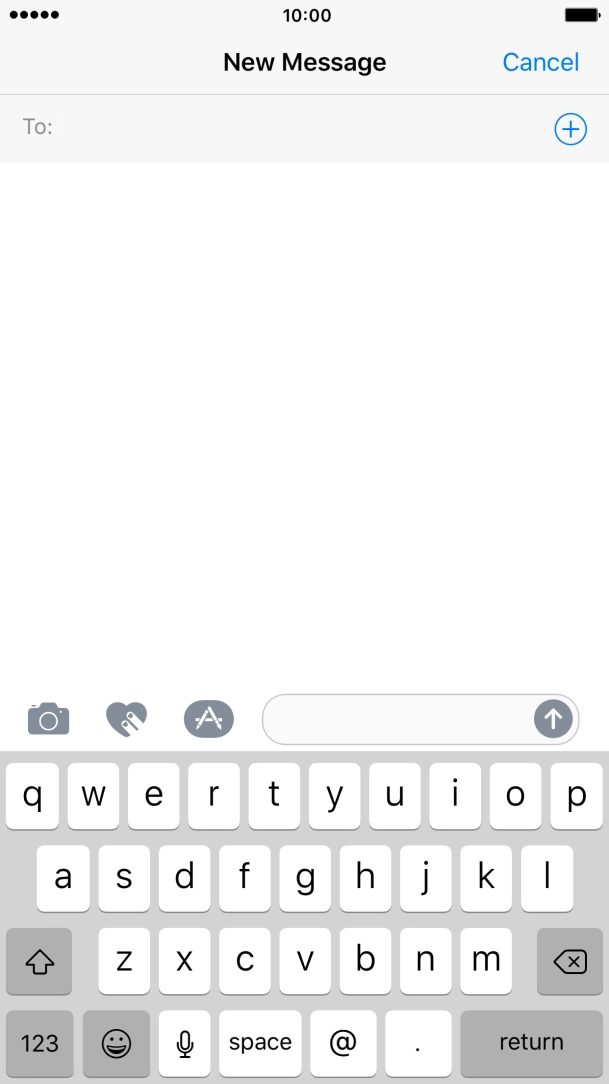 Press the search field and key in the first letters of the recipient's name. Press the search field and key in the first letters of the recipient's name.