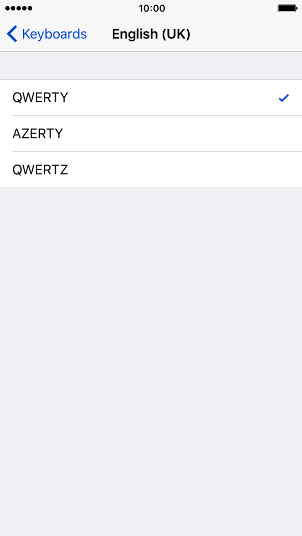 Press QWERTY.