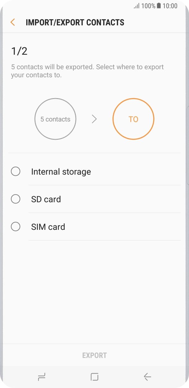 Press SIM card. Press SIM card.