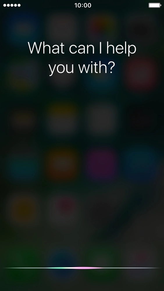 Say, in your own words, what you would like your phone to do, e.g.: CAMERA, CALL [contact], SEARCH THE WEB FOR [information].
