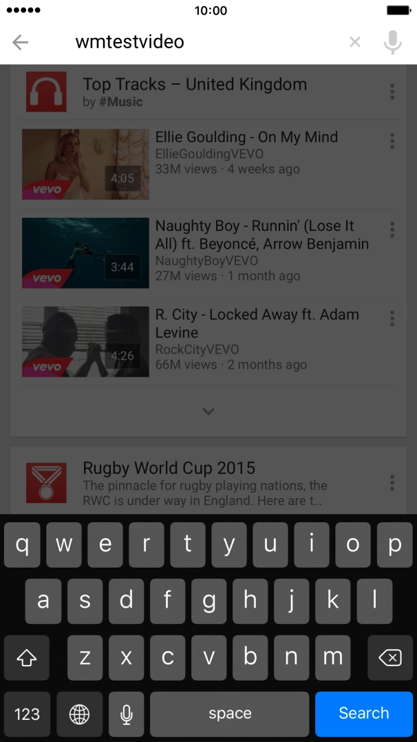 Key in the required search word and press Search. Key in the required search word and press Search.