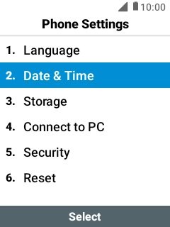 Select Reset. Select Reset.