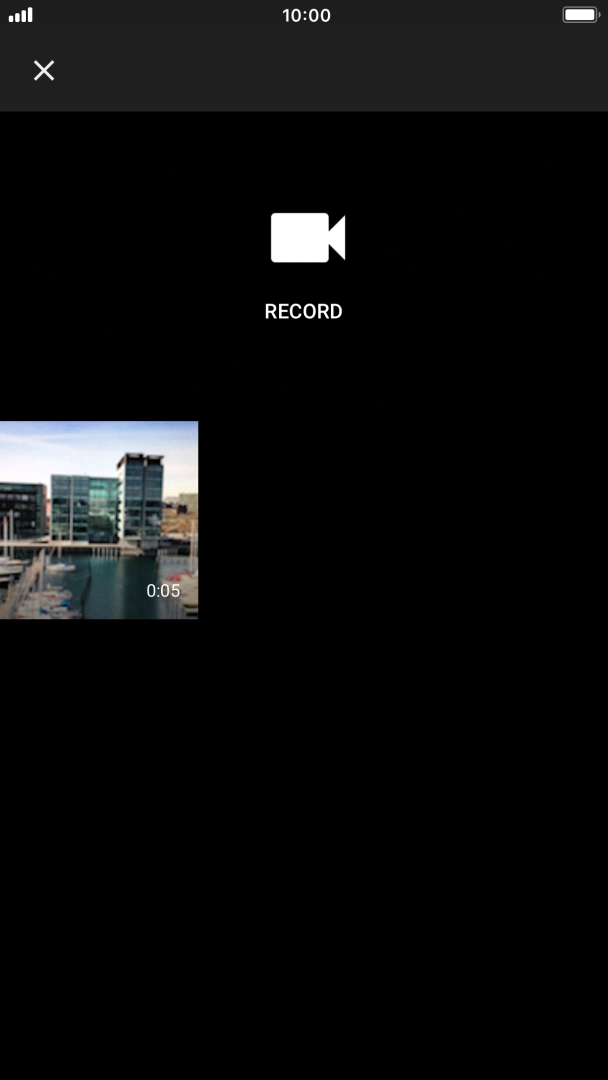 Press the required video clip. Press the required video clip.