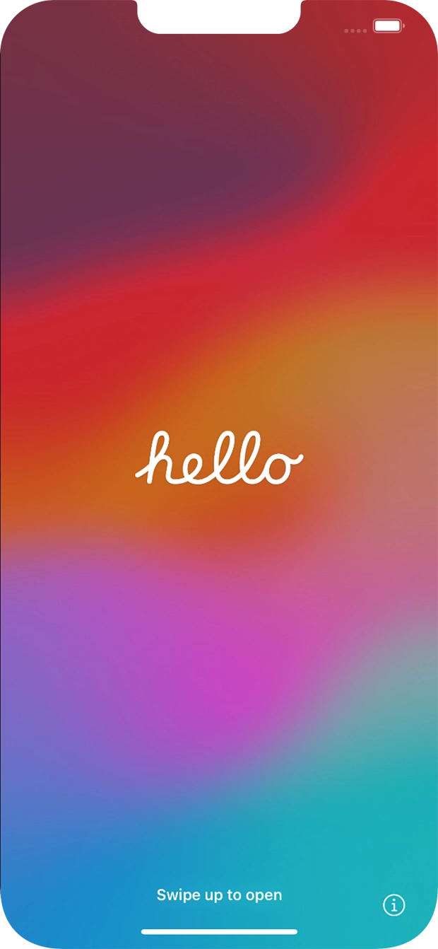 Slide your finger upwards starting from the bottom of the screen. Slide your finger upwards starting from the bottom of the screen.