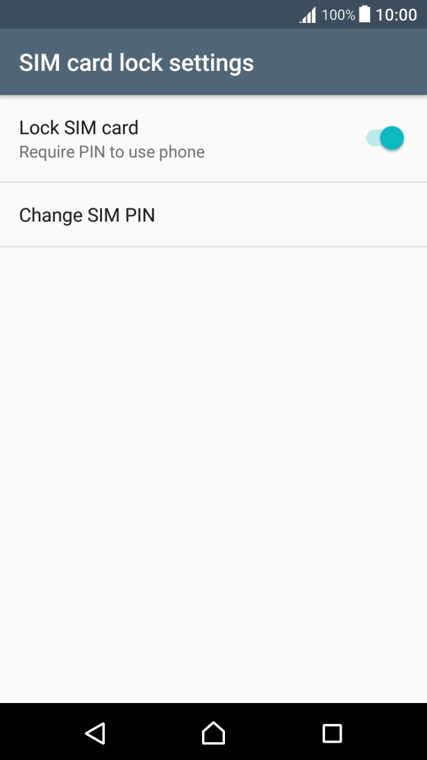 Press Change SIM PIN. Press Change SIM PIN.