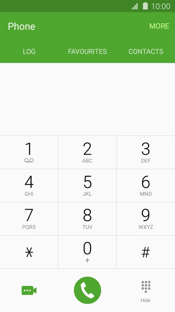 Press the Home key to return to the home screen. Press the Home key to return to the home screen.