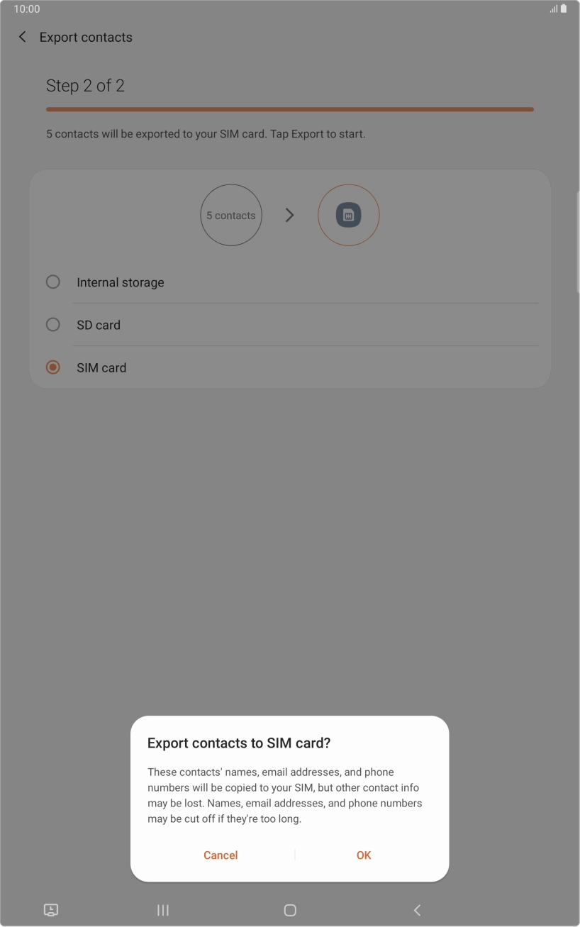 Press OK. Press OK.