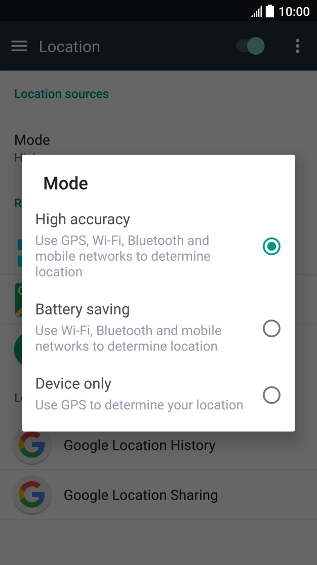 If you select High accuracy, your phone can find your exact position using the GPS satellites, the mobile network and nearby Wi-Fi networks. Satellite-based GPS requires a clear view of the sky. If you select High accuracy, your phone can find your exact position using the GPS satellites, the mobile network and nearby Wi-Fi networks. Satellite-based GPS requires a clear view of the sky.