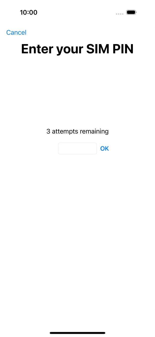 If your SIM is locked, key in your PIN and press OK.