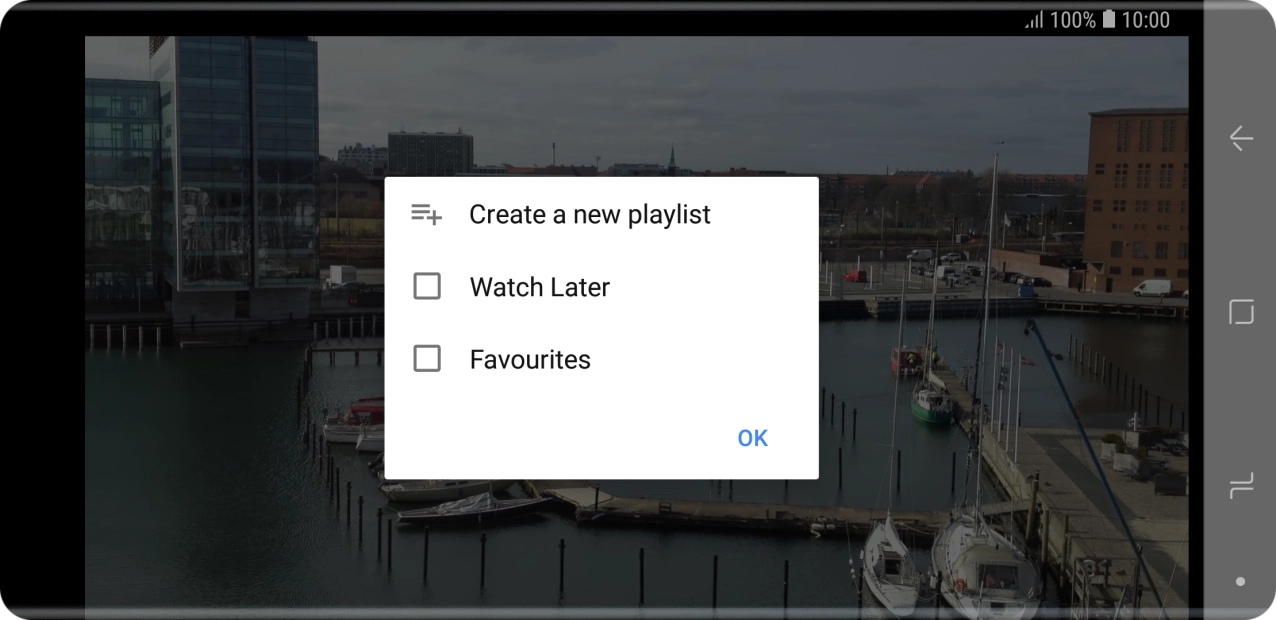 Press the required playlist. Press the required playlist.